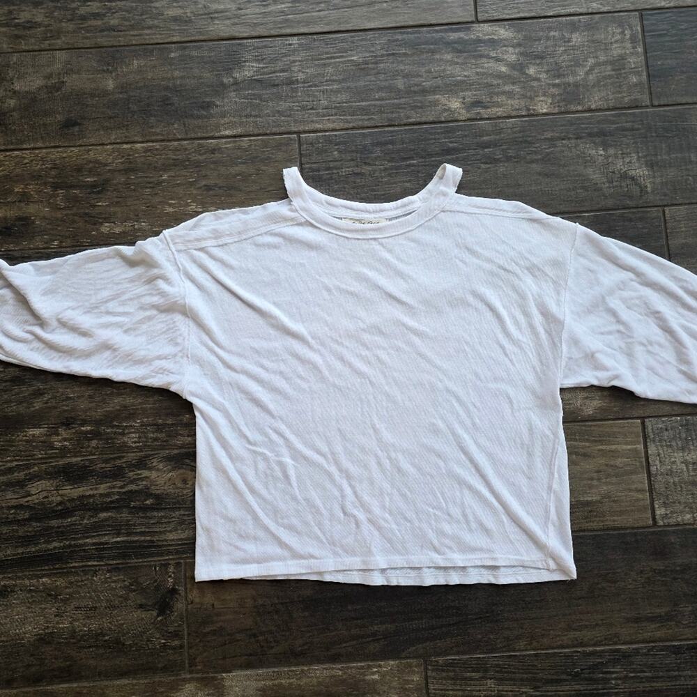#544 We The Free White Long Sleeve Tee